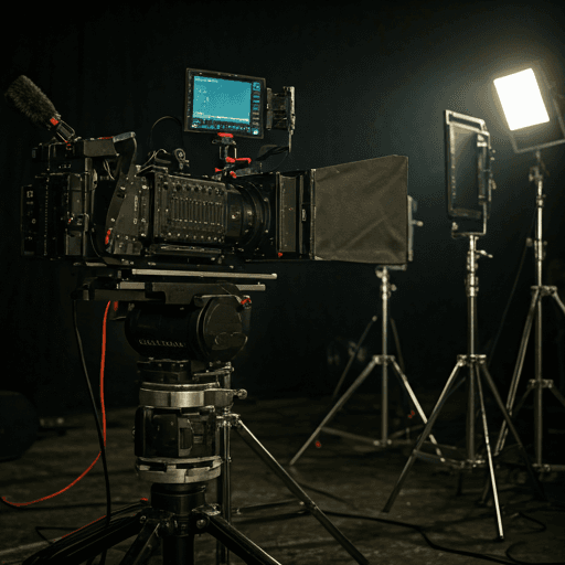 Cinematic production setup